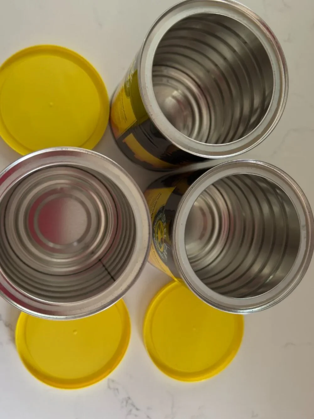 Set of 3 Empty Chock Full o' Nuts 10.2-11.3oz Tins NYC Skyline Storage Steel Can